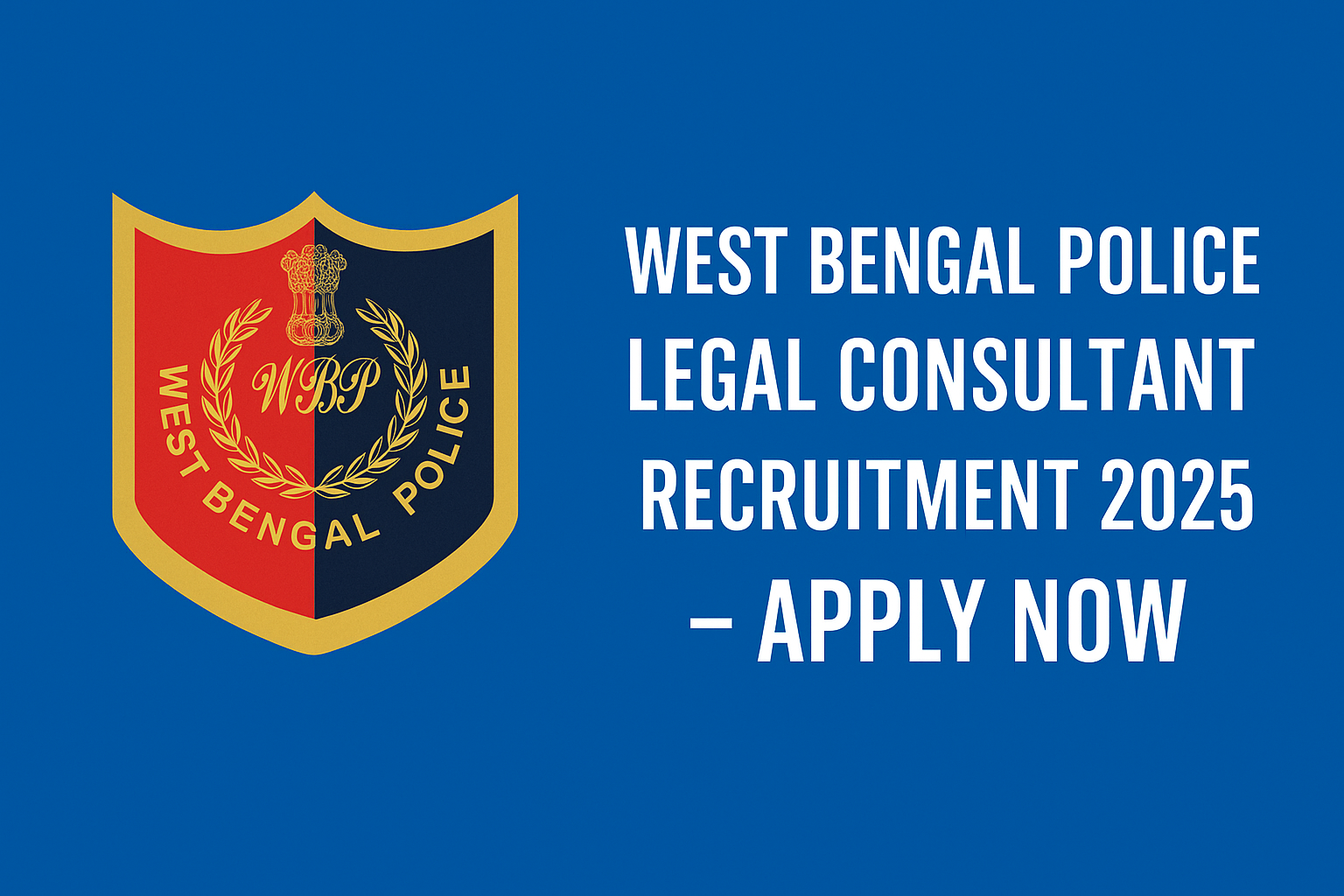 WB Police Legal Consultant Recruitment 2025