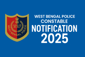 West Bengal Police Constable Recruitment Notification 2025 Banner