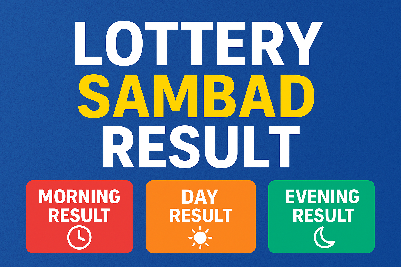 lottery sambad result